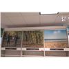 Image 2 : 3 Sections Metal Wall-Mount Shelving (Each Section 36"W x 16"D x 10ft Tall), Top has cabinet doors