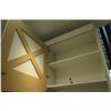 Image 5 : 3 Sections Metal Wall-Mount Shelving (Each Section 36"W x 16"D x 10ft Tall), Top has cabinet doors