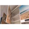 Image 6 : 3 Sections Metal Wall-Mount Shelving (Each Section 36"W x 16"D x 10ft Tall), Top has cabinet doors