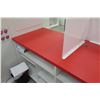 Image 18 : Reception/Cashier Station with Red Countertops, Cabinets, 3-Section Shelving Unit