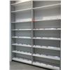 Image 1 : 2 Sections of Metal Wall-Mount Shelving (Each Section 37"W x 16"D x 10ft Tall)