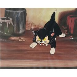 Original Pinocchio Production Cel of Figaro.