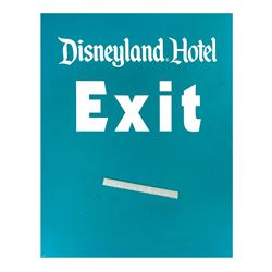 Disneyland Hotel Exit Sign.