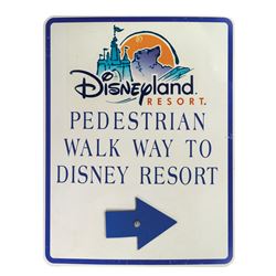 Disneyland Resort Walk Way Sign.