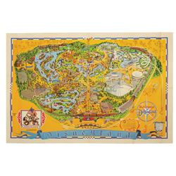 1975 Disneyland Souvenir Map.