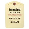 Image 1 : Disneyland Railroad Main Street Station Sign.