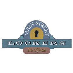 Main Street Lockers Entrance Sign.