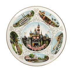 Disneyland Lands Souvenir Plate.