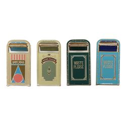 Set of (4) Disneyland Trash Can Pins.