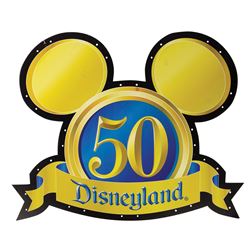 Disneyland 50th Anniversary Sign.