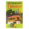 Image 1 : United Air Lines Disneyland Travel Poster.