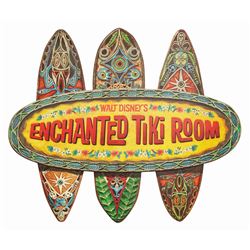 Enchanted Tiki Room 50th Anniversary Sign.