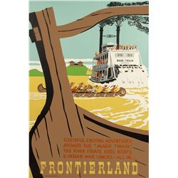 Original Frontierland Attraction Poster.