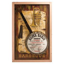 Don DeFore's Silver Banjo Menu Sign.