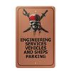 Image 1 : Pirates of the Caribbean Vehicle Parking Sign.