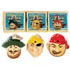 Image 1 : Group of (3) Pirates of the Caribbean Condiment Jars.