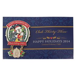 Club 33 Happy Holidays Pin.