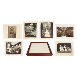 Marc Davis Haunted Mansion Concept Art Set.