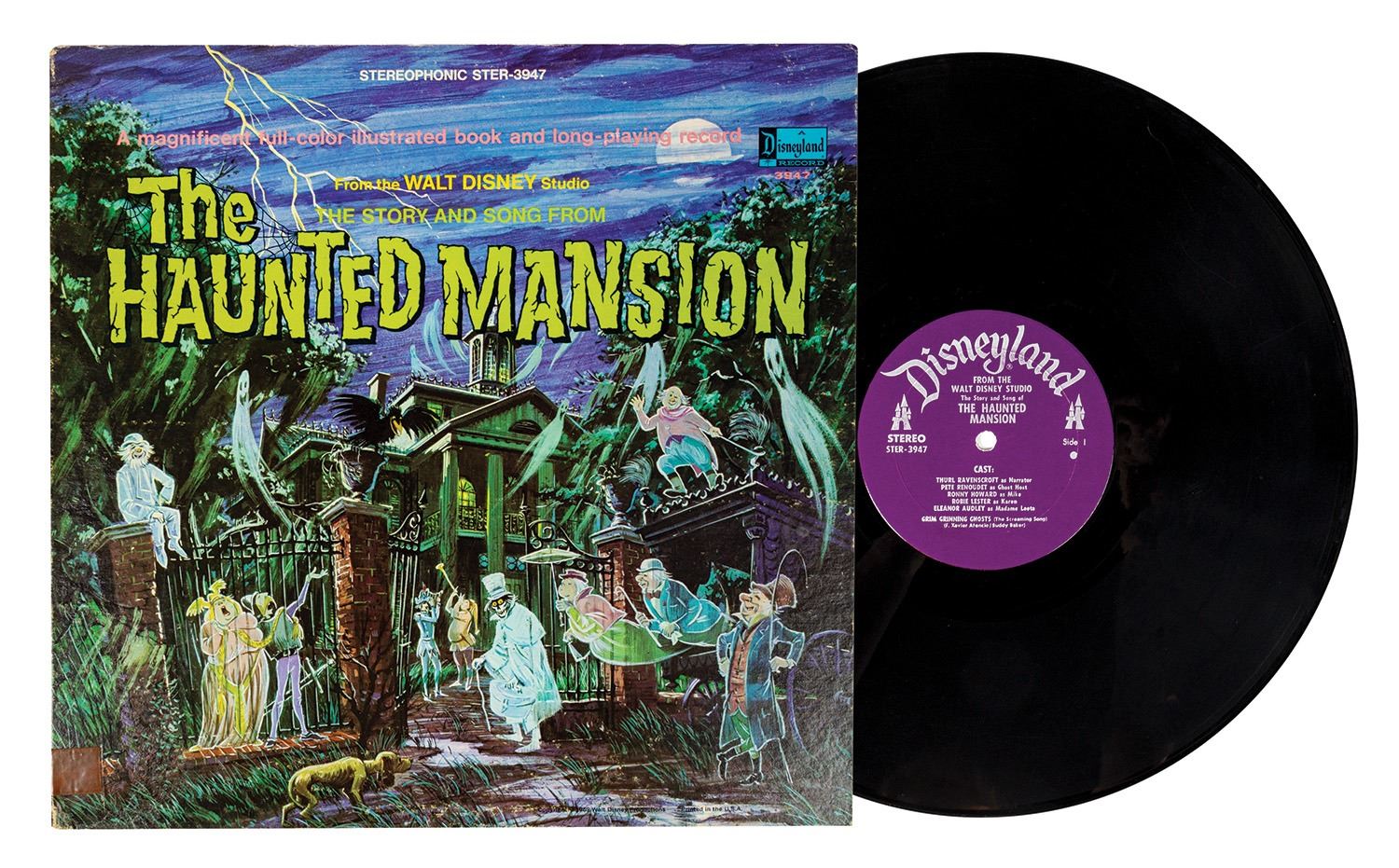 Haunted Mansion Story and Song Record. - Van Eaton Galleries