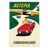 Image 1 : Original Autopia Attraction Poster.
