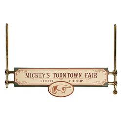 Mickey's Toontown Fair Photo Pickup Sign.
