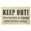 Image 1 : Tower of Terror "Keep Out" Sign.