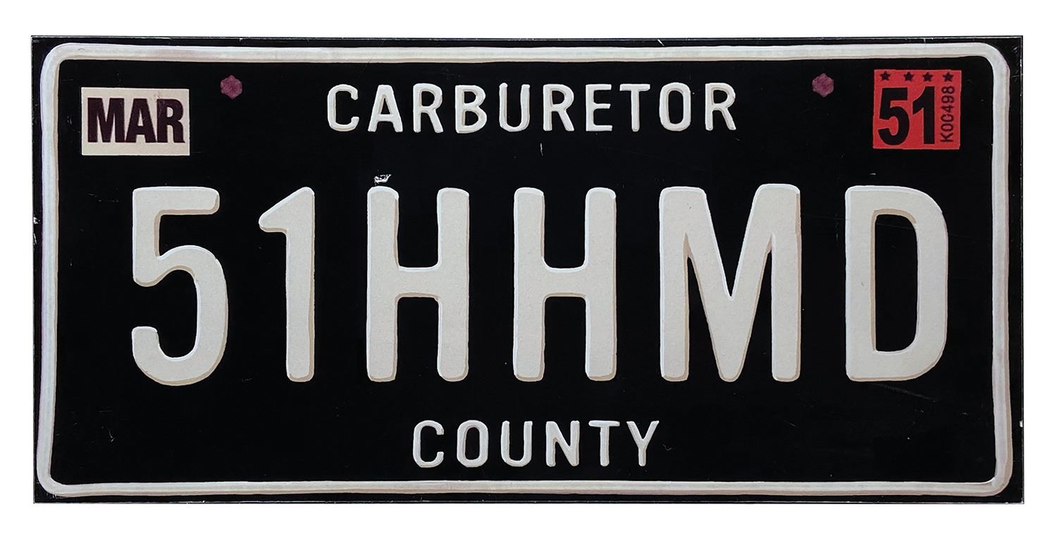 Cars Land Doc Hudson License Plate Prop. - Van Eaton Galleries