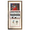 Image 1 : Jiminy Cricket Framed Cels with Storyboards.