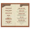 Image 2 : Starboard Lounge Menu.