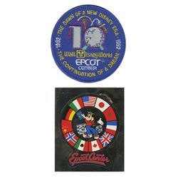 Epcot 10th Anniversary Patch & Sticker.