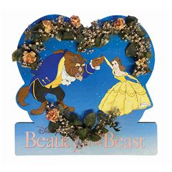 Beauty and the Beast Floral Display Sign.