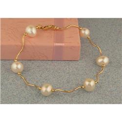 14KY Gold Freshwater Pearl Bracelet