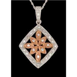 10KWP Gold Stunning .25ct. Diamond Necklace