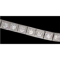 14KW Gold 5.00ct Diamond Bracelet