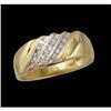 Image 1 : 10KY Gold .25ct Men's Diamond Ring