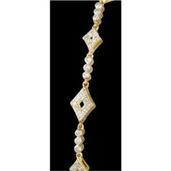 10KY Gold Stunning .50ct. Diamond Bracelet