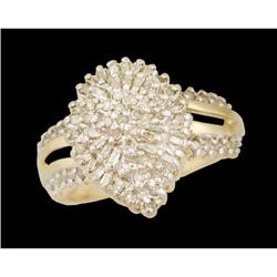 10KY Gold 1.00ct Diamond Right Hand Ring