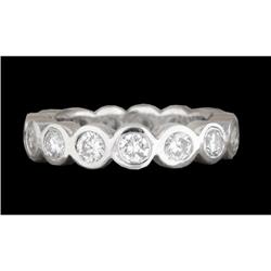 14KW Gold 1.80ct Diamond Bezel Set Eternity Band