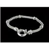 Image 1 : SUPER 14KW GOLD MESH and WHEAT TOGGLE BRACELET