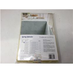 Spring Splendor Damask Tablecloth (90' Round)