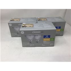 GE Classic LED Warm White (75W x 2 x 3)