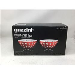 Guzzini Pack of 2 Bowls- Red