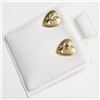 Image 2 : 14K Yellow Gold Heart Shape Earrings, Made in Canada, Suggested Retail Value $200