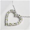 Image 1 : Silver Natural Peridot 20" Necklace, Suggested Retail Value $100