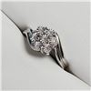 Image 2 : Silver 7 Diamond Ring (~Size 7) (~weight 3.71g), Suggested Retail Value $180