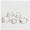 Image 1 : Silver 5 Set Of Adjustable Ring, Suggested Retail Value $100