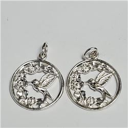 Silver 2 Pendent 18" Necklace, Suggested Retail Value $120