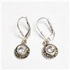 Image 1 : Silver Cubic Zirconia Earrings, Suggested Retail Value $160