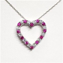 Silver Natural Garnet 20" Necklace, Suggested Retail Value $100