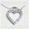 Image 1 : Silver Blue Topaz 20" Necklace, Suggested Retail Value $100